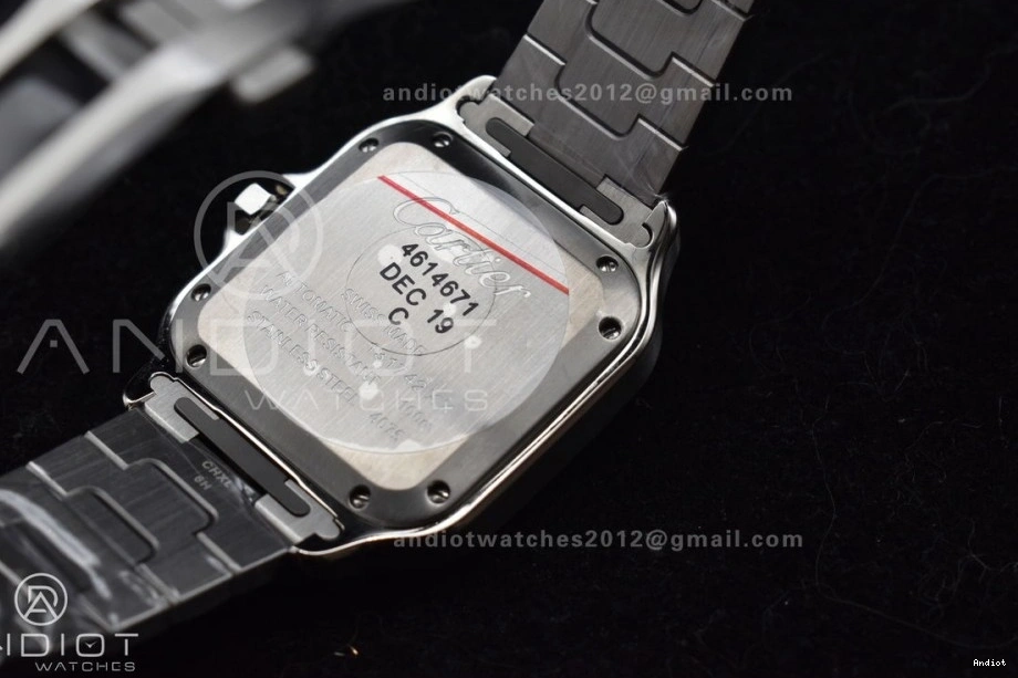 35mm SS Edition MIYOTA Best Cartier V2 Santos Bracelet SmartLinks BVF 9015 SS de White on 1:1 Dial 0109